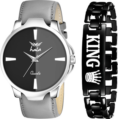 HALA 1046 1046 Grey & King Bracelet Analog Watch  - For Men