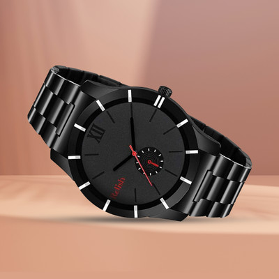 RELish Quartz Analog Watch Black Dial with Stainless Steel chain Watch | Casual Wear Wristwatch Analog Watch  - For Men