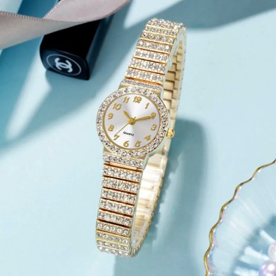 COSMIC Partyweat Diamond studded golden Analog Watch  - For Women