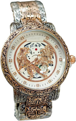 LUBA HIMT Luxury Tiger Skeleton Dial Analog Watch  - For Men