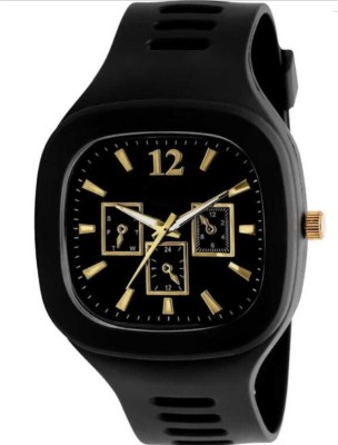 GOODREED SQUARE BLACK DIAL ANALOG SILICON STRAP WATCH FOR BOYZ 2022 Analog Watch  - For Boys & Girls