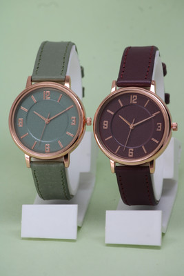 VIRAKTI Best Leather Belt Round Cash Hydraulic Dial Attractive Watch Best Leather Belt Round Cash Hydraulic Dial Attractive Analog Watch  - For Girls