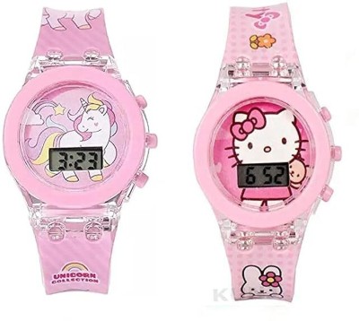 Styleflix kids watch Girls Hello Kitty Unicorn Best Combo For Girls Kids Digital Watch  - For Girls