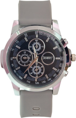 RealBuff D75 RealBuff Men's Analog Watch with Silicone Strap – Stylish Chronograph Design Analog Watch  - For Men