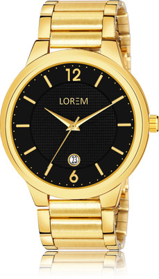 LOREM LR135 Black Date Function Casual Analog Watch For Men LR135 Analog Watch  - For Men