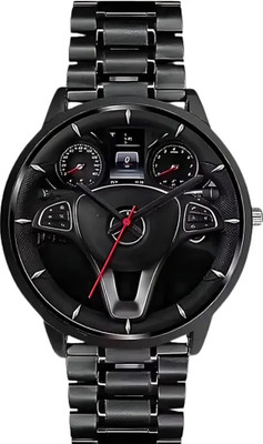 LOOFTRADER Carsteering Mercedes-Benz Steering Wheel Inspired Dial Analog Watch  - For Men