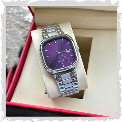 Styledose M31 styledose Minimalist Date Display Square Dial Slim Case Design Analog Watch  - For Men
