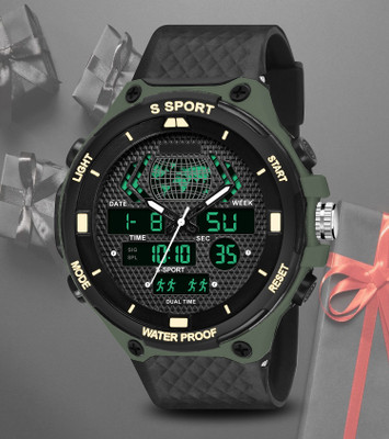 Diaggro 9084Dual Analog and Digital Multi Functional Trendy Sports Watch Analog-Digital Watch  - For Boys