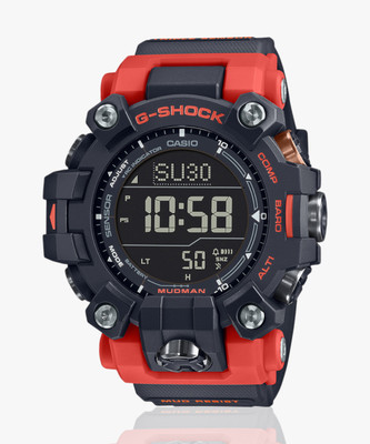 CASIO GW-9500-1A4DR G-Shock Dial Red Resin Strap Digital Watch  - For Men