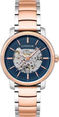 Earnshaw ES-8297-33 New Holland Skeleton Automatic Analog Watch  - For Men