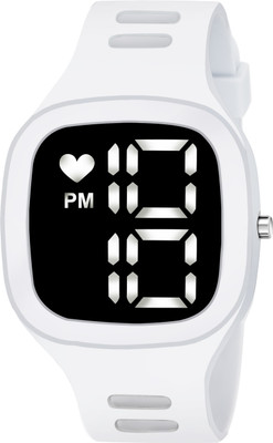 EDDY HAGER 826-WHITE Stylish Working Date Digital Watch  - For Boys & Girls