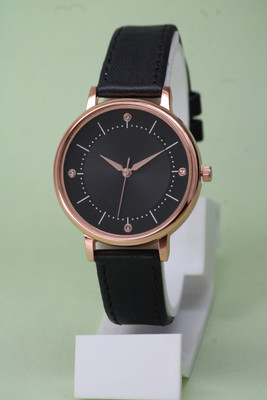 ZANZEER Original Watch Four Diamond Round Dial Genuine Leather Belt Original Watch Four Diamond Round Dial Genuine Leather Belt Analog Watch  - For Girls