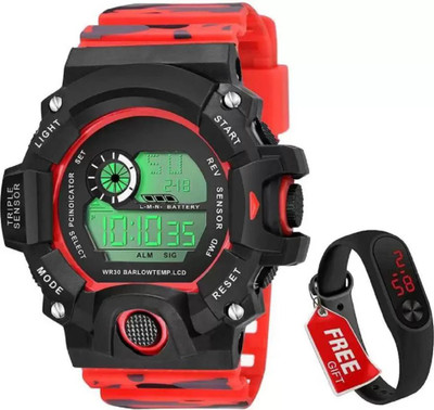PUSFIA digitalred attractive sports watches new design buy ultimate For the love of watchesPerfectly Timed Be Smart, Buy Smart Digital Watch  - For Boys & Girls