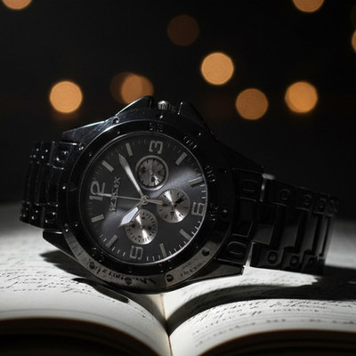 kairova KRM032_MA_ROSblack Luxury Two-Tone Men's Chronograph Watch Sporty Gold Dial Multifunction Watch Analog Watch  - For Men