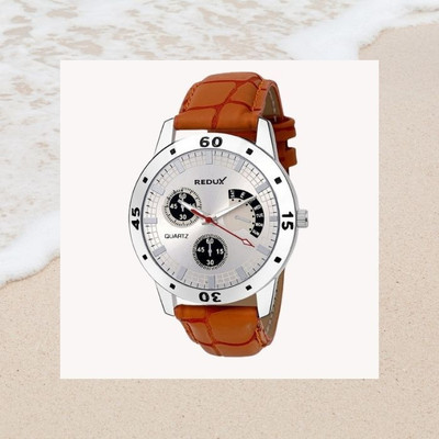 REDUX RWS0178S_NEW Stylish Silver Dial Synthetic Leather Strap Analog Watch  - For Boys
