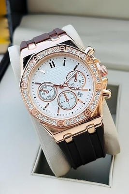 B2K WATCH Brown White New Young Boy Grill Us Good Look Surprise Gift Analog Watch  - For Couple