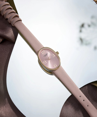 SONATA Poze Pink Strap with Pink Dial Analog Watch  - For Women