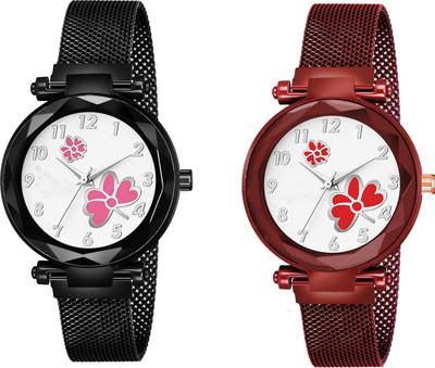 Csamon 315 Maganet Designer Fashion Wrist Analog Watch  - For Girls