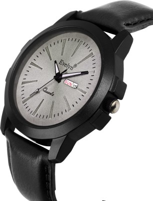 Evelyn Eve-762 Black Day and Date Unique New Analog Watch  - For Men