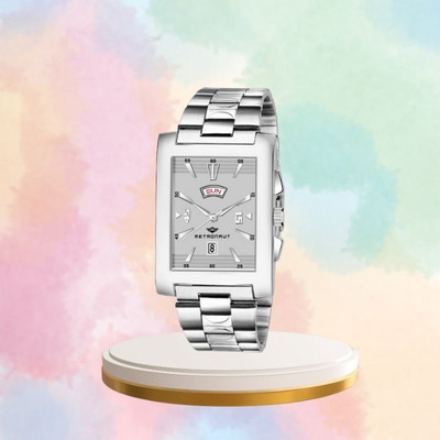 METRONAUT Trendy Exclusive Dial Square Shape with Day/Date Stainless Bracelet Watch Analog Watch  - For Men