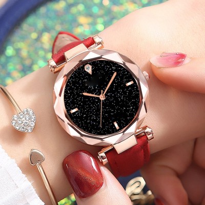 Alkhwatches Red Starry Luxe Analog Watch  - For Girls