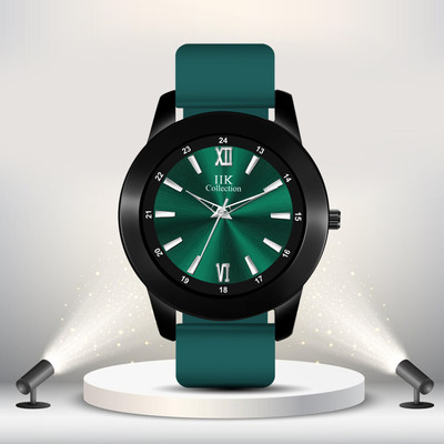 IIK Collections IIK-5014M Round Shining Dial |Long Battery Life with Adjustable Fixable Silicon Strap Analog Watch  - For Boys