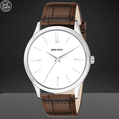 Rishox White Dial Analog Watch for Men White Dial Analog Watch Analog Watch  - For Men