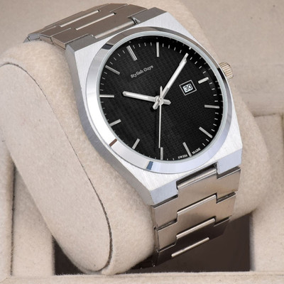 STYLISH GUYS DRM PE Silver Black ExA8 Professional Watch For Men Analog Watch  - For Men