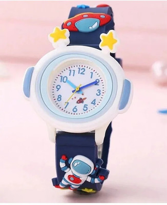 EvoNest Space-Themed Digital Watch for Kids - Astronaut Strap & Easy-to-Read Analog-Digital Watch  - For Boys & Girls