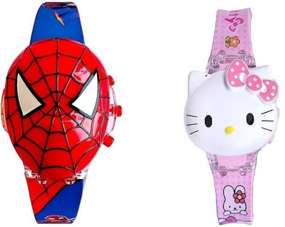 OKU one Cat and Spider Digital Watch for Boys & Girls Digital Watch  - For Boys & Girls