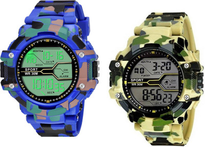 Brostin Trendy 2025 Design Digital Men's Combo Watches Digital Watch  - For Men