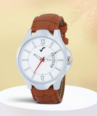 Wrightrack Stylish & Sporty Analog watch for Mens/Boys Exclusive Day Date Series Quartz Movement Stylish White Dial Wrist Watch for Boys Analog Watch  - For Men