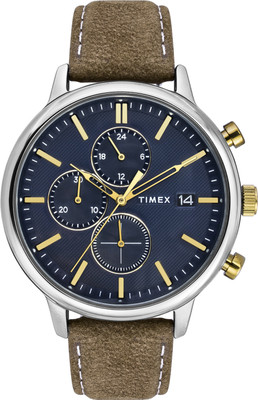 TIMEX TWEG26904 Chicago Blue Round Dial Analog Watch  - For Men