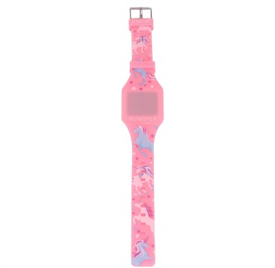 hamster london Silicon Digital LED Band Unicorn Watch Digital Watch  - For Girls