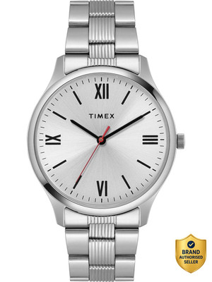 TIMEX TW0TG7302 Silver Dial Stainless Steel Analog Watch  - For Men