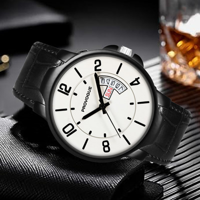 PROVOGUE PRV-119-White Day and Date Display Analog Watch  - For Men