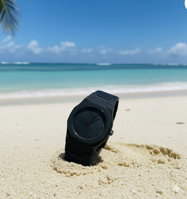 zyrowear D15Black Integrated Bracelet Arabic Watch. Black Integrated Bracelet Arabic Watch. Analog Watch  - For Men & Women