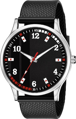 SHURAI Functional black analog watch for men’s use Black analog wristwatch with sleek finish for men Analog Watch  - For Men