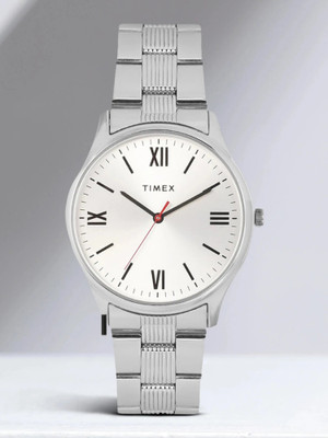 TIMEX Silver Dial Stainless Steel Analog Watch  - For Men