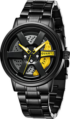 AquaBliss Wheel Watch Rotating Spinning Watch Analog Watch  - For Men