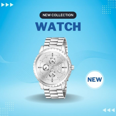 house of common Exclusive New Trendy Chronograph Watch with Chain Belt Analog Watch  - For Men