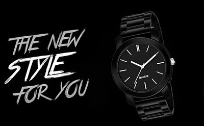 MAHAVIRA COLLECTION WATCH_STEEL_BLACK_PANDO Original Black Plated Light Weight Watch for Men Analog Watch  - For Men