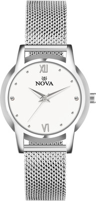 NOVA Silver Plated watch Analog Watch  - For Women