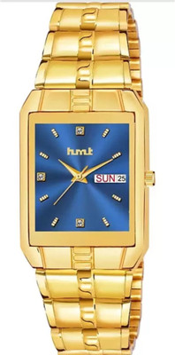 Hmrt HMRT9151 Blue Dial Date & Day Functioning Blue Dial Golden Chain Analog Watch  - For Men