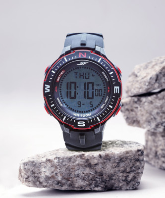 SONATA 77095PP01 SF Digital Watch  - For Men