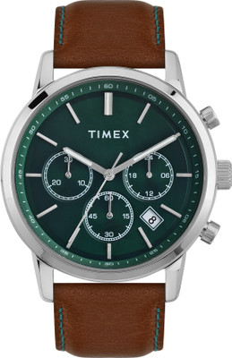 TIMEX TWEG294SMU02 Timex Green Round Dial Analog Watch  - For Men