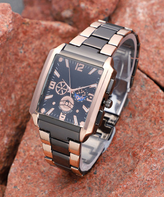 French Accent The Navir Four-Dial Rectangular Watch Analog Watch  - For Men