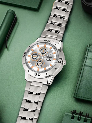 HALA HL-8189 Trending New Time Collection Chronograph Silver Dial Analog Watch  - For Men