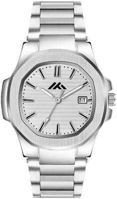 KANISHK ENTERPRISE MT-801 Analog Square Dial Stainless Steel Chain Date Display Wrist Watch for Men MT-801 Analog Watch  - For Boys & Girls