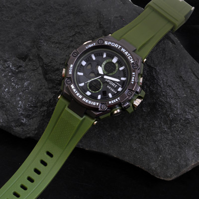Felizer 9111 9111 Green Belt Analog-Digital Watch  - For Men